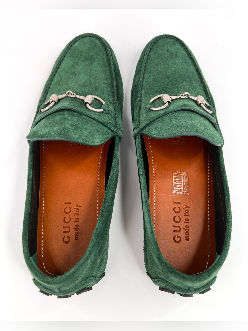Gucci Men Byorn Horsebit Suede Driver Logo Loafers UK 9.5 - US 10 - EU 43.5 - Picture 4 of 11